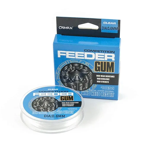 Фидер-гам Caiman Competition Feeder Gum 10м 0,6мм прозрачный