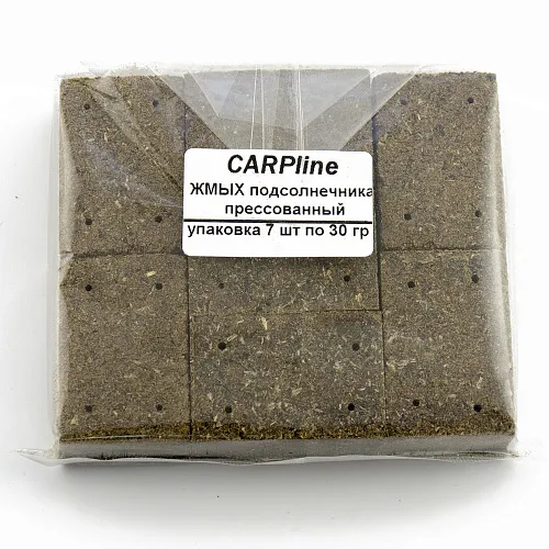 Жмых кубик Carpline 30 гр. (7шт в упак.) с дыр. 
