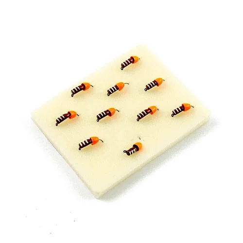 Мормышка вольфрамовая Мастив Безнасадка 2,5 вишневый, латунь конус 0,6гр (оранжевый)