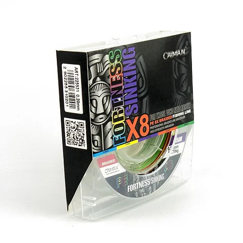 Шнур Caiman Fortness sinking 8PE 0,20 мм 150 м Multicolor 225531