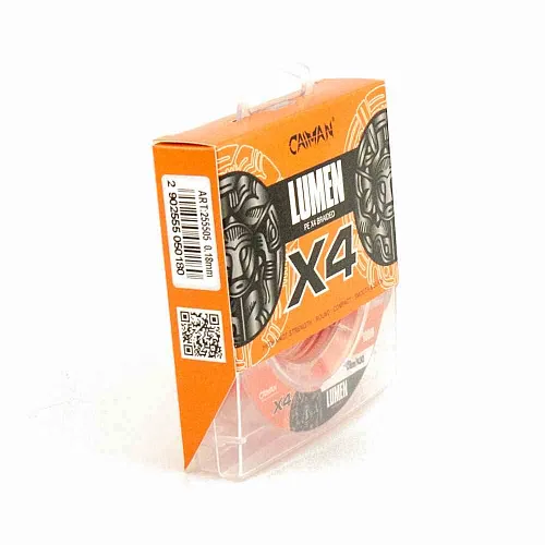 Шнур Caiman Lumen 100м 0,18мм оранжевый