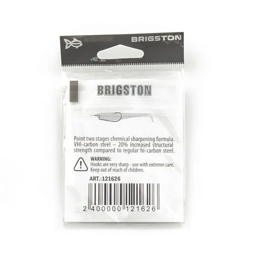 Крючок офсетный Brigston Wide Range Worm BN № 4/0 ( уп. 4 шт.)