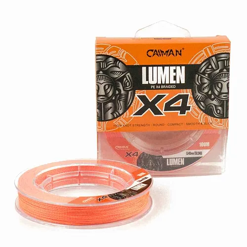 Шнур Caiman Lumen 100м 0,40мм оранжевый