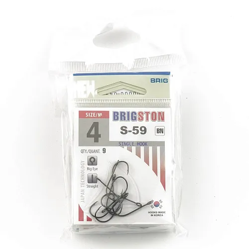 Крючок Brigston S-59 № 4 ( уп. 10 шт.)