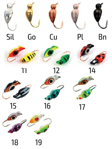 Мормышка вольфрамовая Spider Нимфа с ушком краш 2,5 мм 0,22 гр 15 с глазом