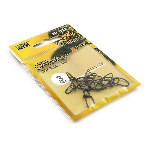 Застёжка Caiman 216032 Black mat #3 10шт/уп 