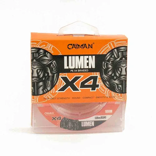Шнур Caiman Lumen 100м 0,25мм оранжевый
