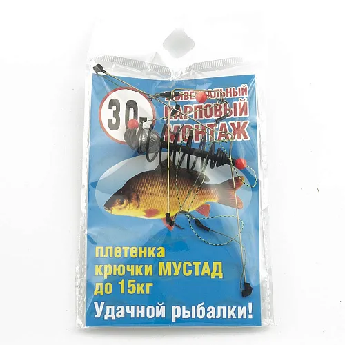 Монтаж спираль(краш) Palomino XYD-005 (3 крючка №8) - 30g (10 шт в упак)