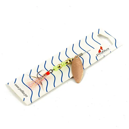 Блесна вращающаяся Profilux Лонг2 5гр цв. 06 медь чешуя (5 шт в упак.)