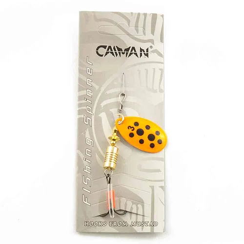 Блесна вращающаяся Caiman Round Classic 8гр #3 цвет CA58 (5шт в упак.)