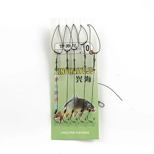 Набор карповых поводков Palomino 5 шт 10/52 № 10 (20шт. в упак.)