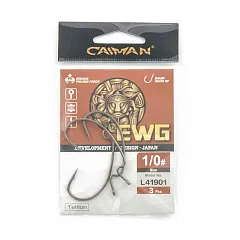 Крючки офсетные Caiman EWG Teflon №1/0 41901