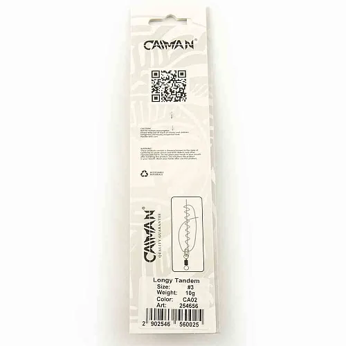 Блесна вращающаяся Caiman Longy Tandem 10гр #3 цвет CA02 (5шт в упак.)