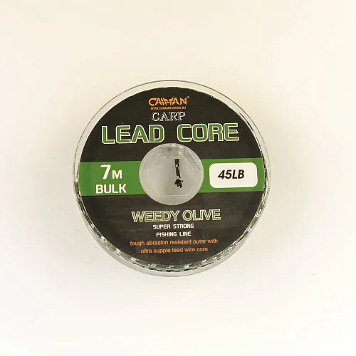 Лидкор Caiman Lead Core 7m 45lbs Dark Green 215854