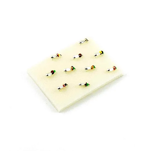 Мормышка вольфрамовая Мастив Кристалл 3 петля серебро, пайетка 0,4 гр