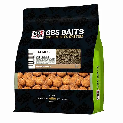 Бойлы тонущие GBS Baits 20мм 3кг Рыбные