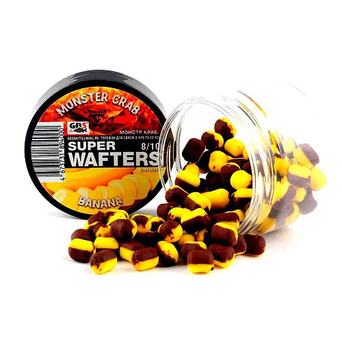 Бойлы нейтральной плавучести (Wafters) GBS Монстр-краб-Банан 8х10мм