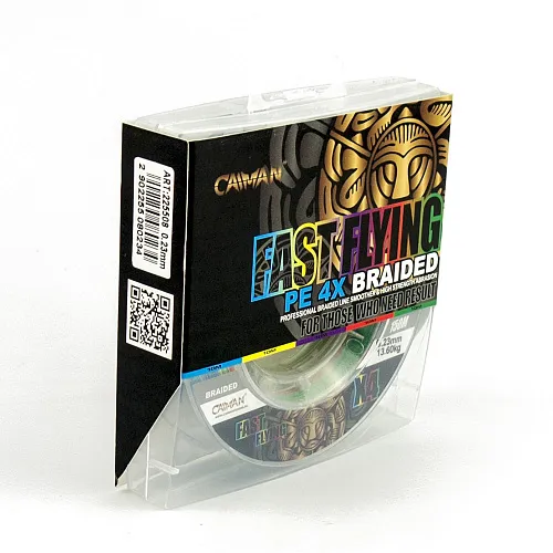 Шнур Caiman Fast flying 4PE 0,23 мм 150 м Multicolor 225508