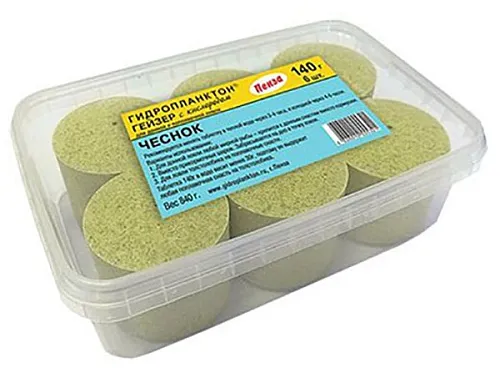 Гидропланктон Гейзер 140г в контейнере, 6 табл. Чеснок