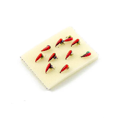 Мормышка вольфрамовая Мастив Хрень 3 красный+черный, гр шарик 0,65гр (хамелеон)