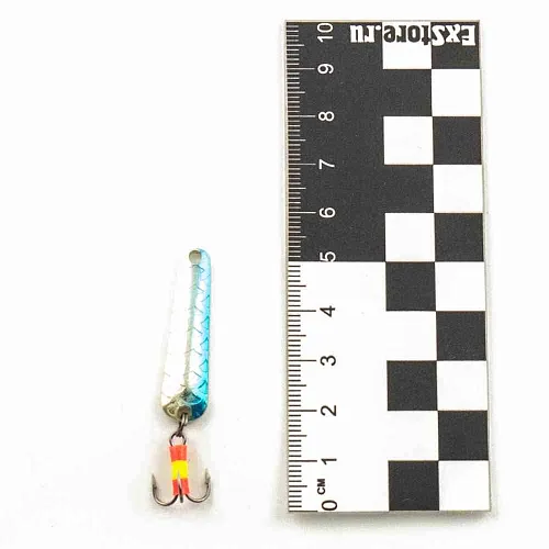 Блесна зимняя Profilux Гробик-спорт Б 3,5гр цв. 08 серо-голубой чешуя