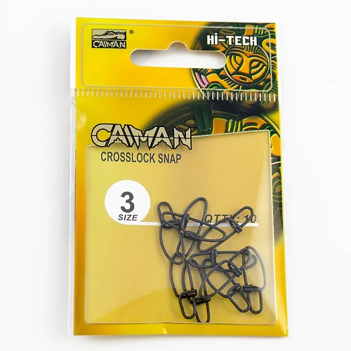 Застёжка Caiman 216032 Black mat #3 10шт/уп 