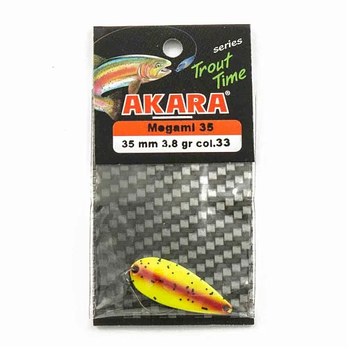 Блесна форелевая колеб. AKARA trout time Megami 35мм 3,8гр цвет 33