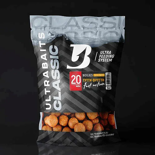 Бойлы прикормочные UltraBaits "Classic" Тутти-фрутти 1 кг 20 мм
