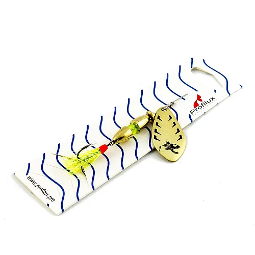 Блесна вращающаяся Profilux Таймень М 12гр цв. 02-м латунь матовая (5 шт в упак.)