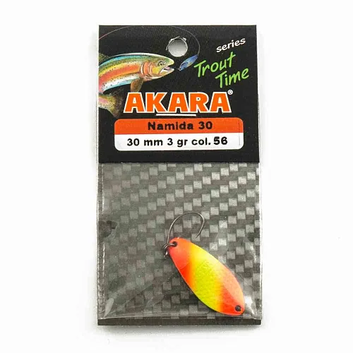 Блесна форелевая колеб. AKARA trout time Namida 30мм 3гр цвет 56