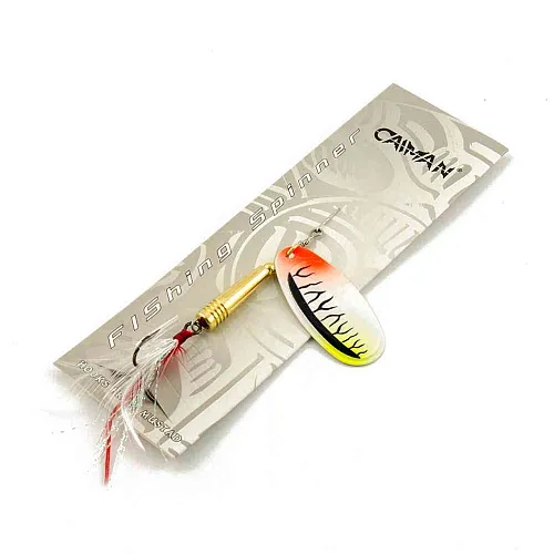 Блесна вращающаяся Caiman Pike killer classic 12гр #5 цвет CA60 (5шт в упак.)