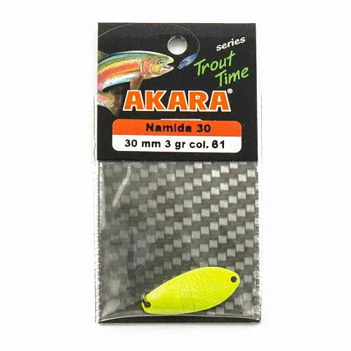 Блесна форелевая колеб. AKARA trout time Namida 30мм 3гр цвет 61