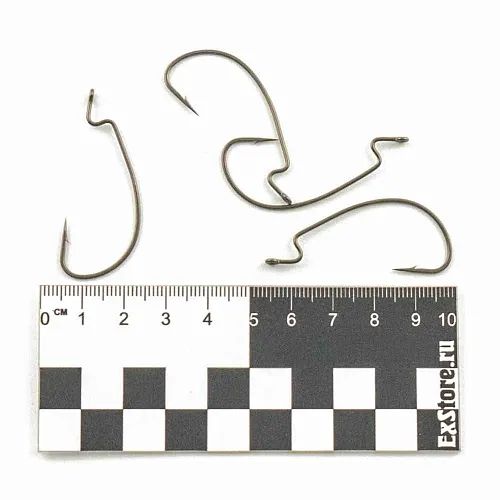 Крючки офсетные Caiman Worm Hook Teflon №3/0 40601