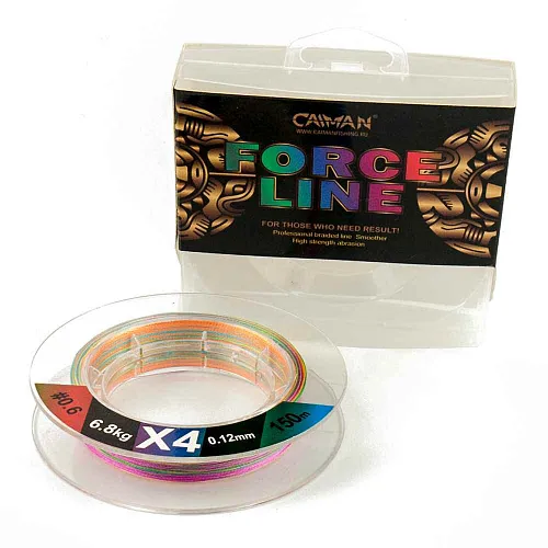 Шнур Caiman Force Line 150м 0,12мм #0.6 цветной 