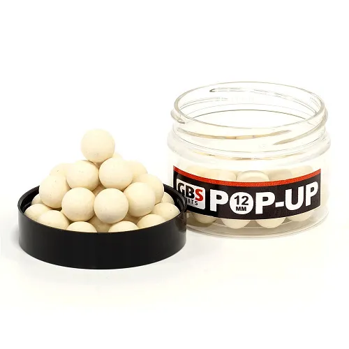 Бойлы GBS Baits Pop-up плавающие 12мм 40гр (уп. 6 шт) Coconut Кокос