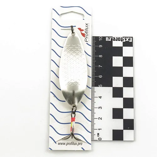 Блесна колеблющаяся Profilux Карсар 21гр цв. 04 серебро чешуя (5 шт в упак.)
