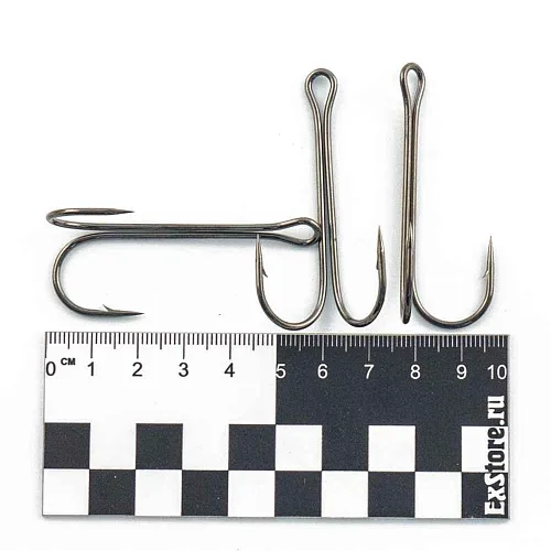 Крючки двойники Caiman Salmon Double up eye hook №4/0 (50 шт в упак) 14301