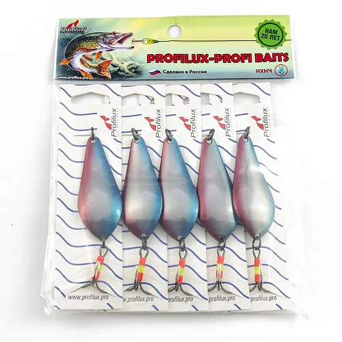 Блесна колеблющаяся нерж. Profilux Атом Б 15гр цв. Н-105 плотва (5 шт в упак.)