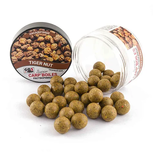 Бойлы GBS насадочные пылящие Tiger Nut Тигровый орех 16мм (100 г, банка)