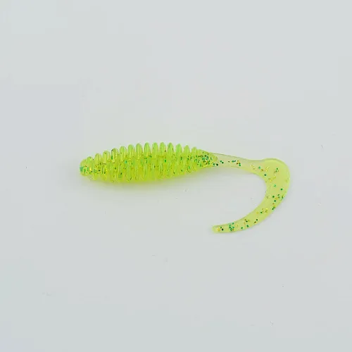 Виброхвост FISHER BAITS Ribbed Twist 65мм цвет 08 (уп. 10шт)