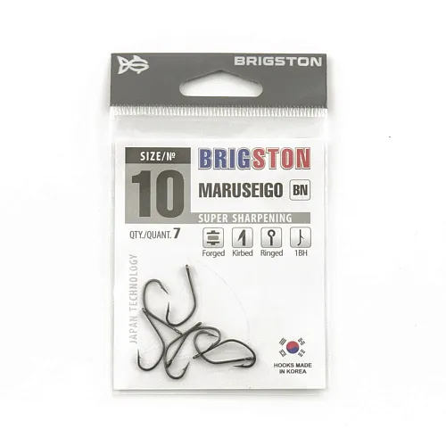 Крючок Brigston Maruseigo - 1 BH BN №10 ( уп. 7 шт.)