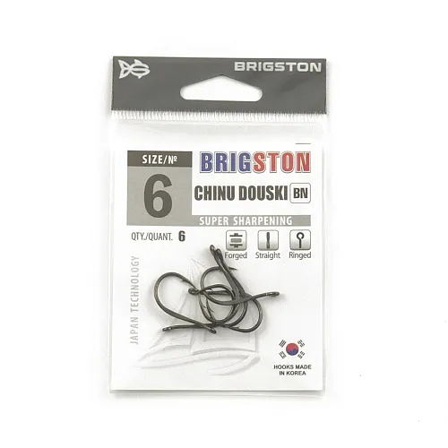 Крючок Brigston Chinu Douski BN № 6 ( уп. 6 шт.)