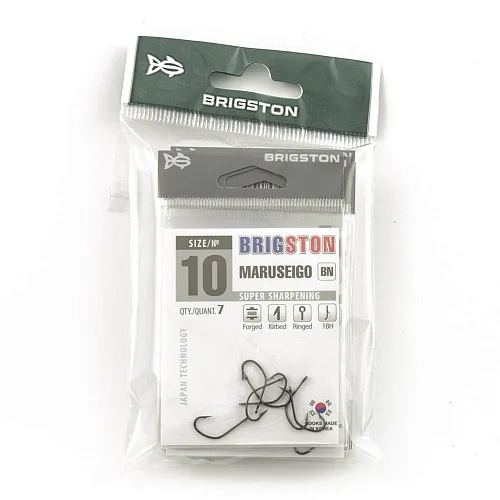 Крючок Brigston Maruseigo - 1 BH BN №10 ( уп. 7 шт.)