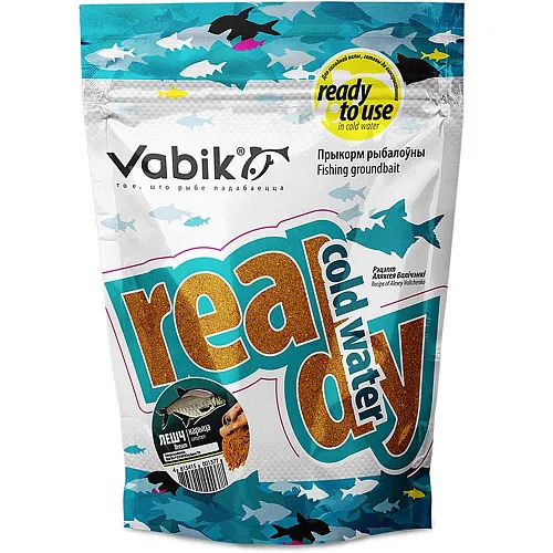 Прикормка увлаженная Vabik Ready cold Water Лещ Корица (уп. 10 штук) 750гр