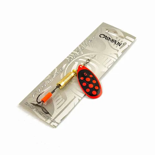 Блесна вращающаяся Caiman Round Classic 12гр #5 цвет CA26 (5шт в упак.)