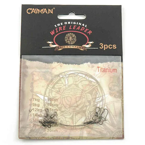 Поводок Caiman Titan (3 шт. в уп.) Ф0,36 12 кг 23 см 256528