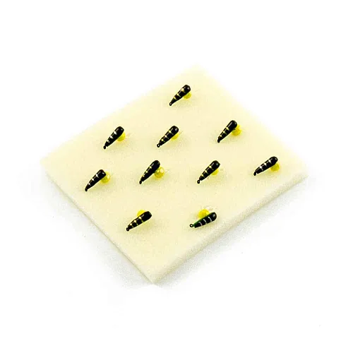 Мормышка вольфрамовая Мастив Хрень 2,5 черный+зеленый, гр шарик 0,4гр (сырный)