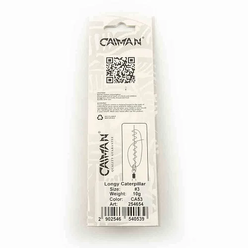 Блесна вращающаяся Caiman Longy Caterpillar 10гр #3 цвет CA53 (5шт в упак.)