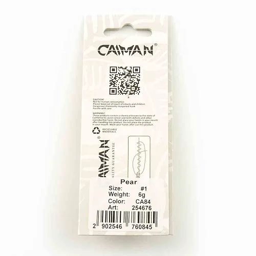 Блесна вращающаяся Caiman Pear 6гр #1 цвет CA84 (5шт в упак.)