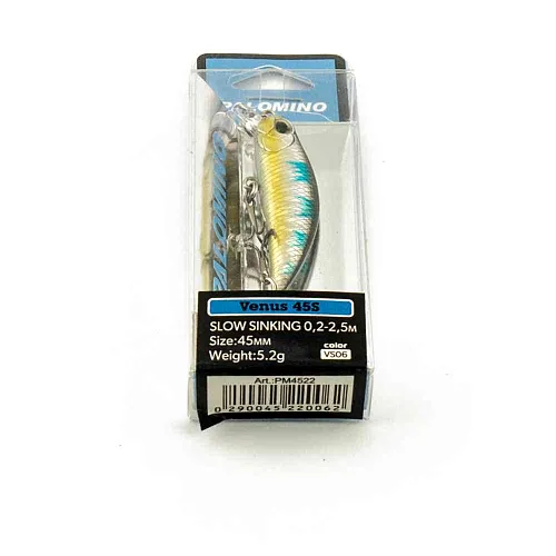 Воблер Palomino Venus 45S 5,2гр 0,2-2,5м цвет 6